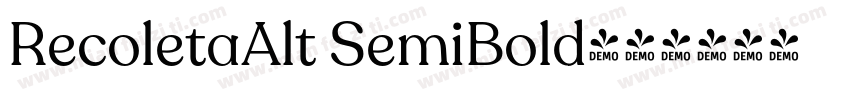 RecoletaAlt SemiBold字体转换